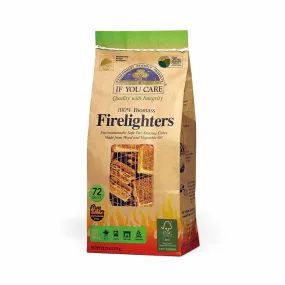 100% Biomass Firelighters - 72 Piece Bag