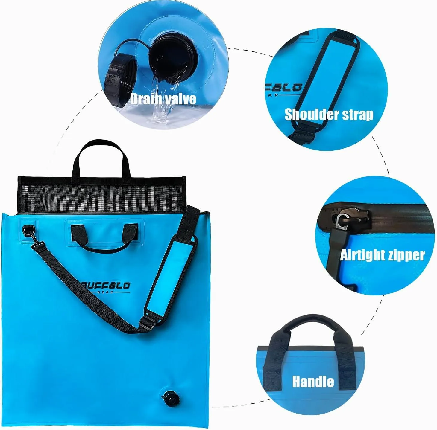 25'' Fish Tournament Weigh in Bag with Separate Mesh Insert