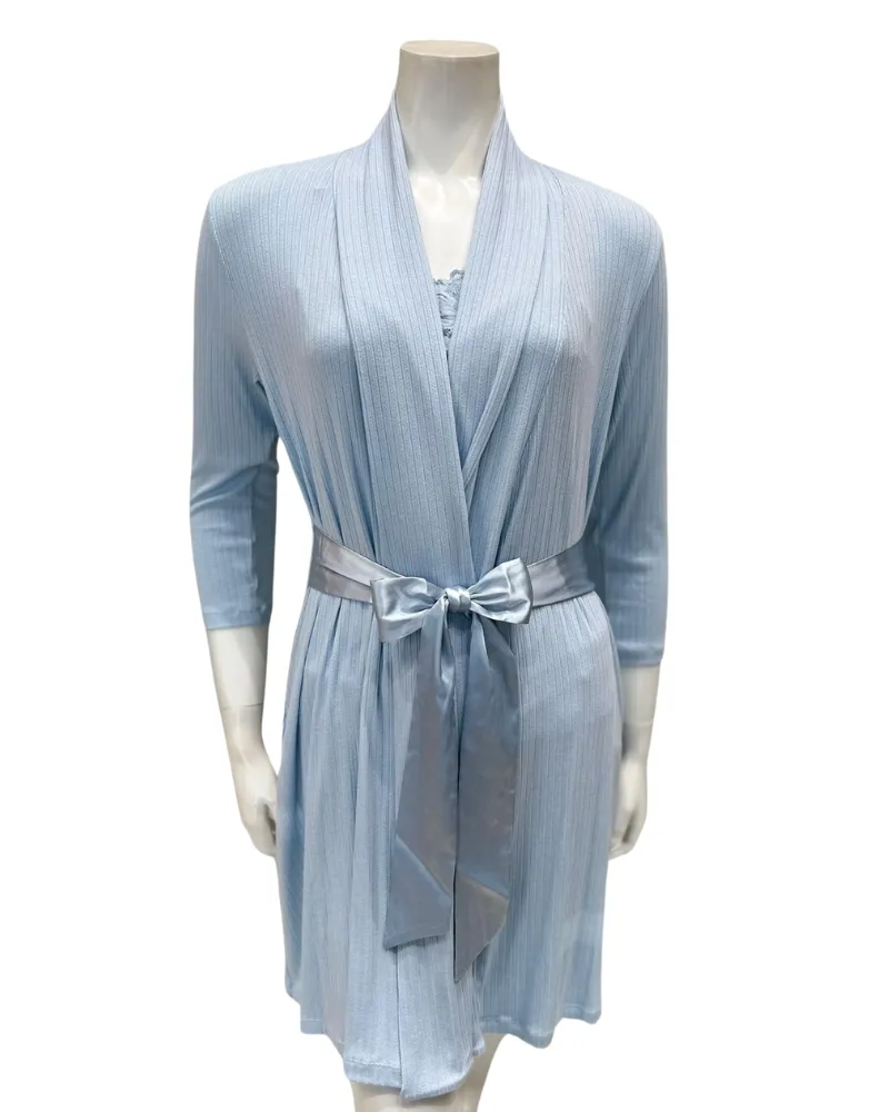 620 Lagoon Pointelle Modal Short Morning Robe