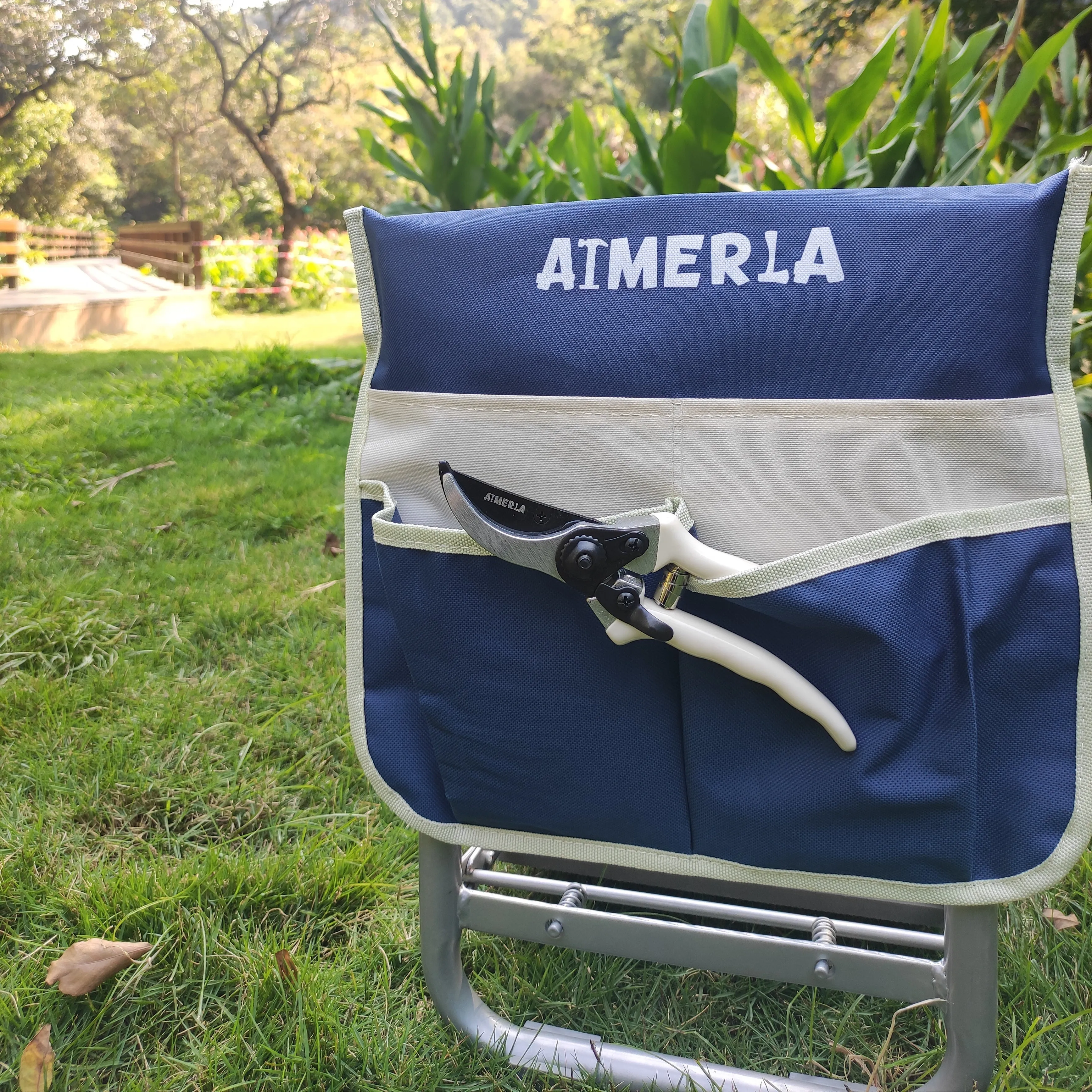 Aimerla Garden Tool Pouch For Garden Kneeler - Brown