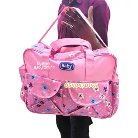 Baby Diaper Bag With Flowers (Mummy Bag) 1