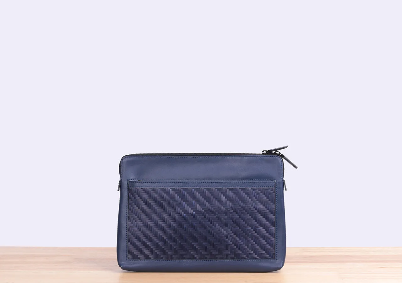 Bamboo Clutch (Navy)