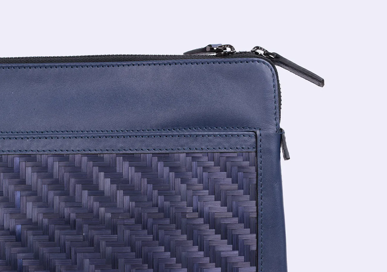 Bamboo Clutch (Navy)