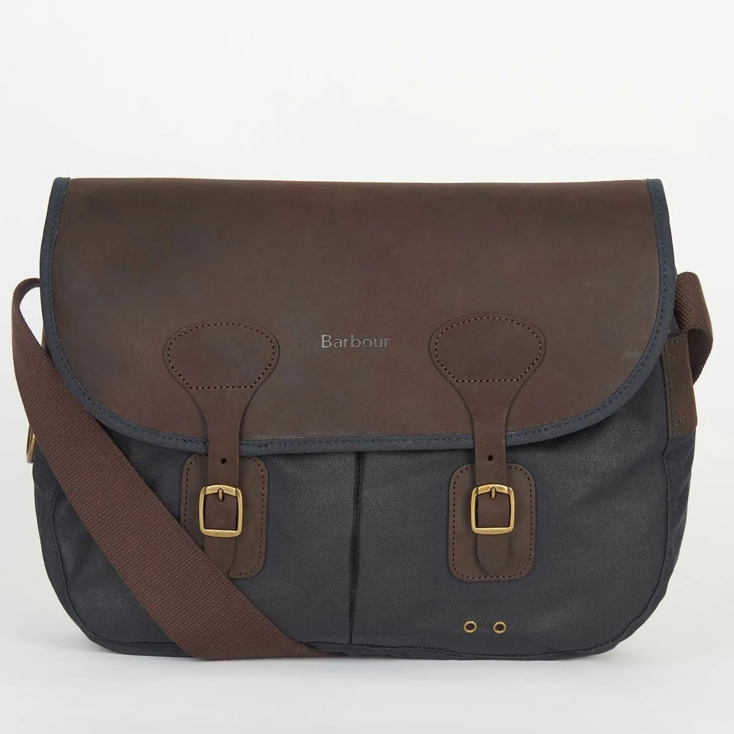 Barbour Tarras wax leather bag in Navy UBA0003NY91