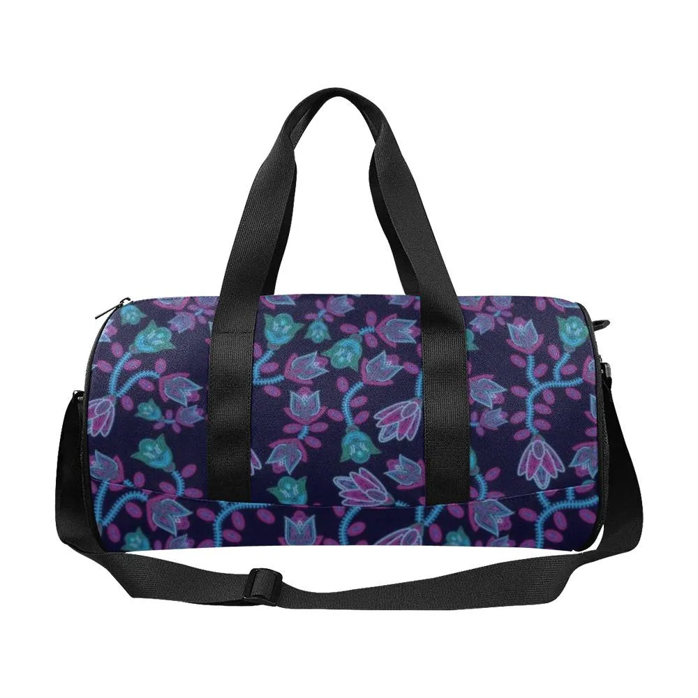 Beaded Blue Nouveau Duffle Bag