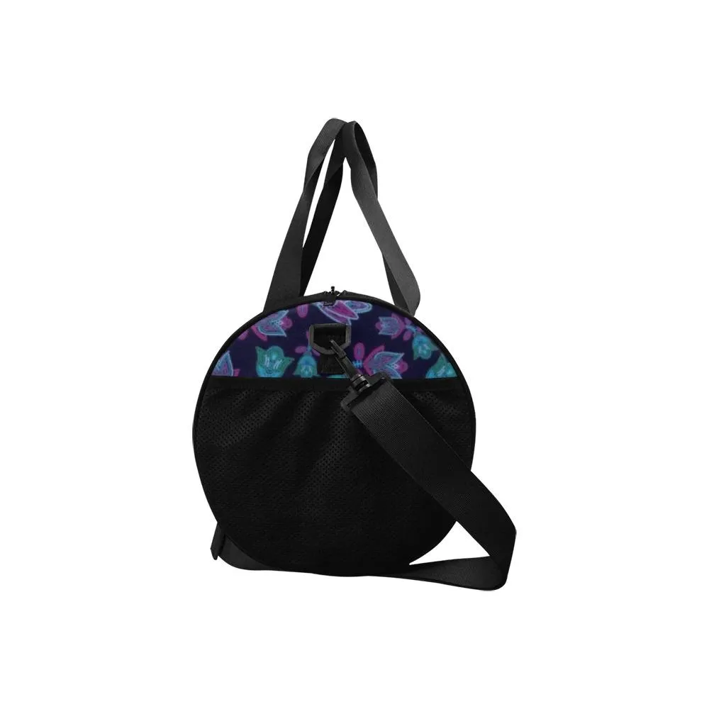 Beaded Blue Nouveau Duffle Bag