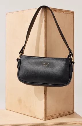 Black Leather Shoulder Bag