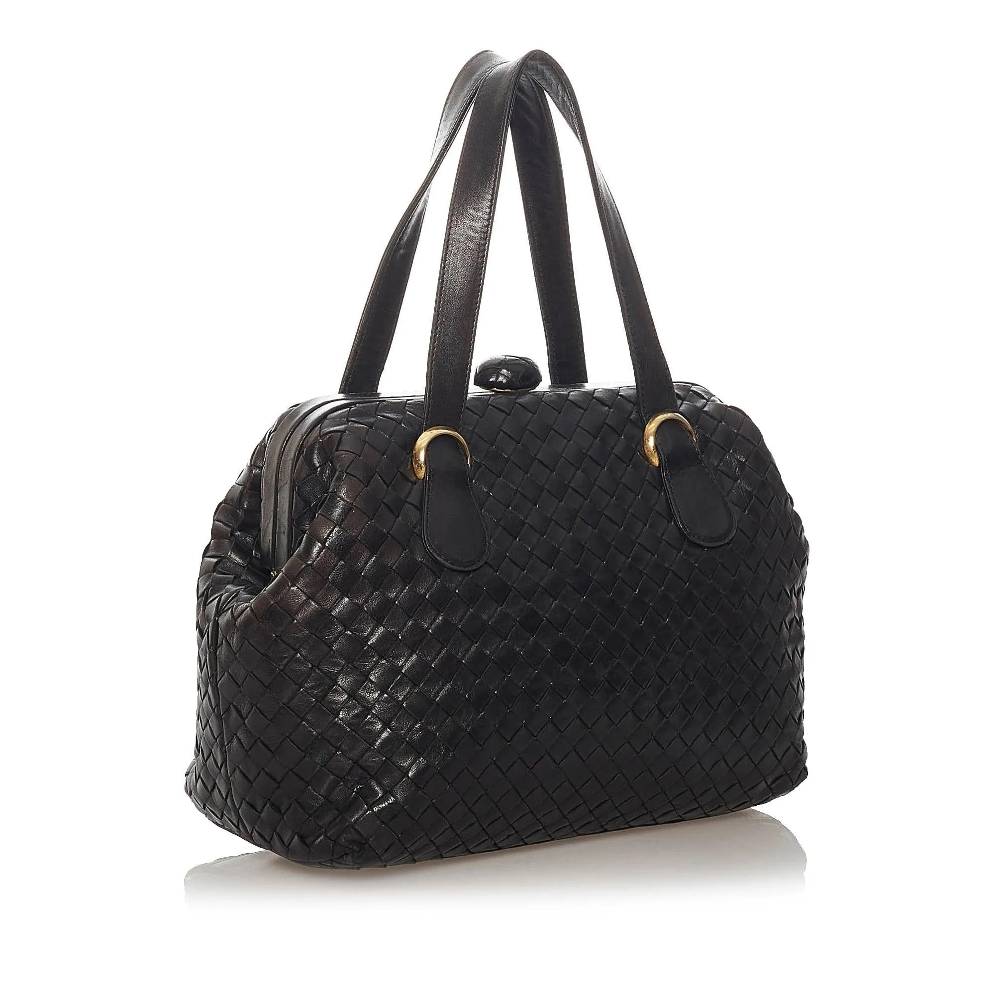 Bottega Veneta Intrecciato Leather Handbag (SHG-28319)