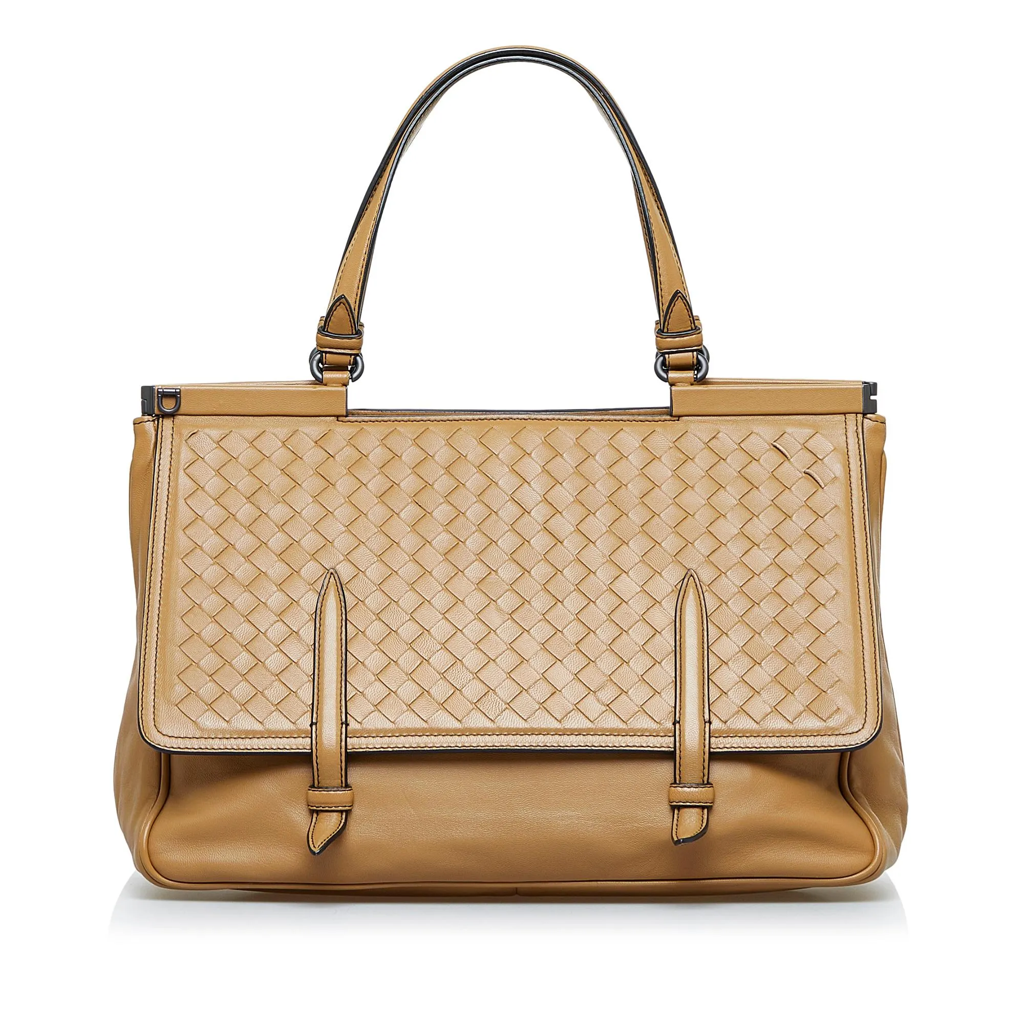 Bottega Veneta Intrecciato Monaco Satchel (SHG-yEAeB2)