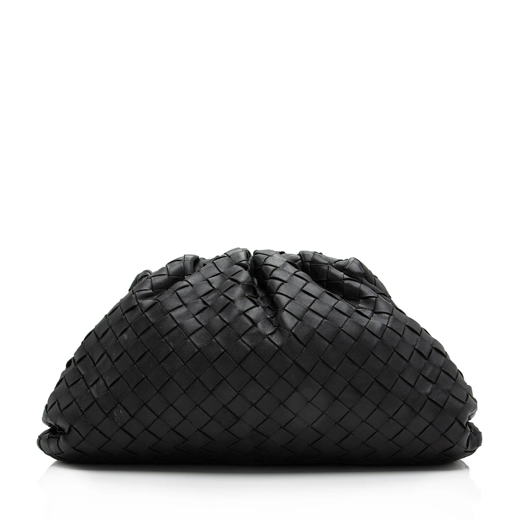 Bottega Veneta Intrecciato Nappa Leather The Pouch Clutch (SHF-23278)