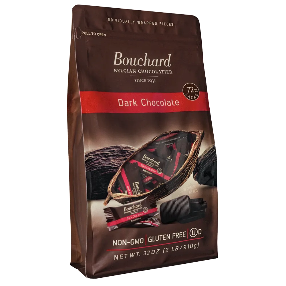 Bouchard Belgian Napolitains Premium Dark Chocolate (2 PK - 32 oz)