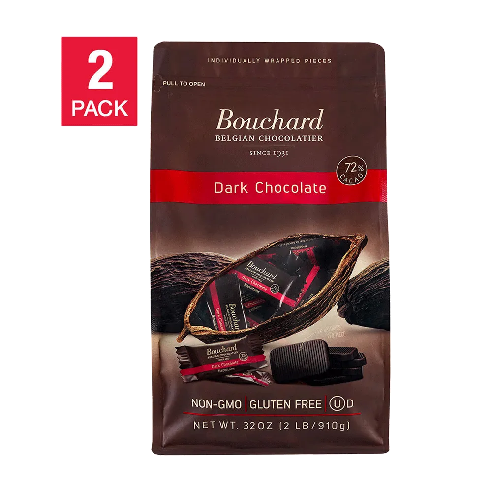 Bouchard Belgian Napolitains Premium Dark Chocolate (2 PK - 32 oz)