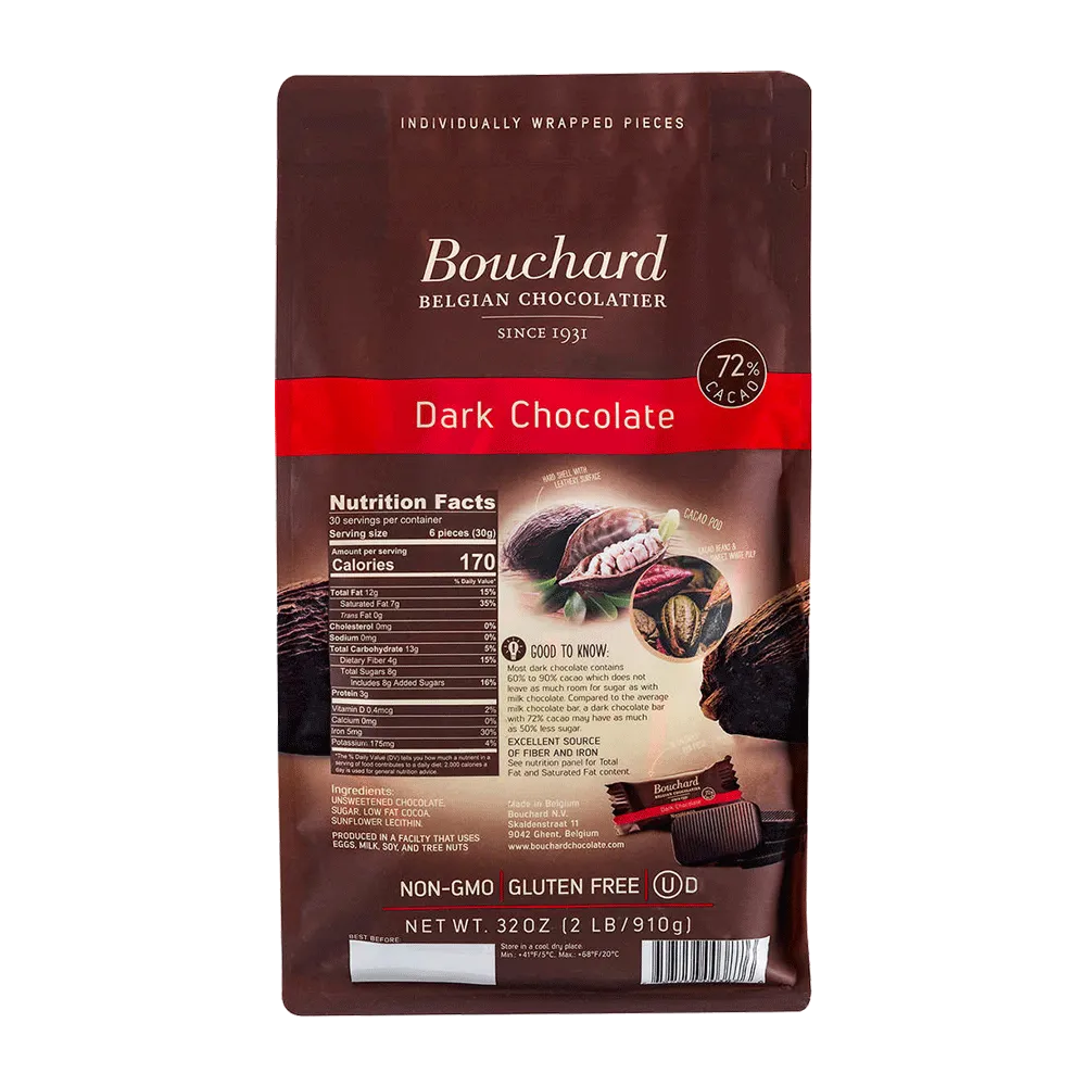 Bouchard Belgian Napolitains Premium Dark Chocolate (2 PK - 32 oz)