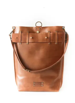 Brown Leather Backpack