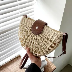 Chic Women's Small Wicker Bag