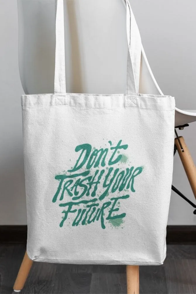 Climate Action Quote Zipper Tote Bag