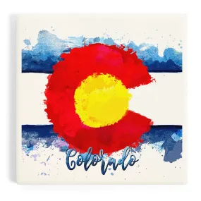 CO Flag Coaster