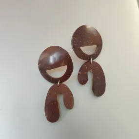 Coconut Shell Earrings #4