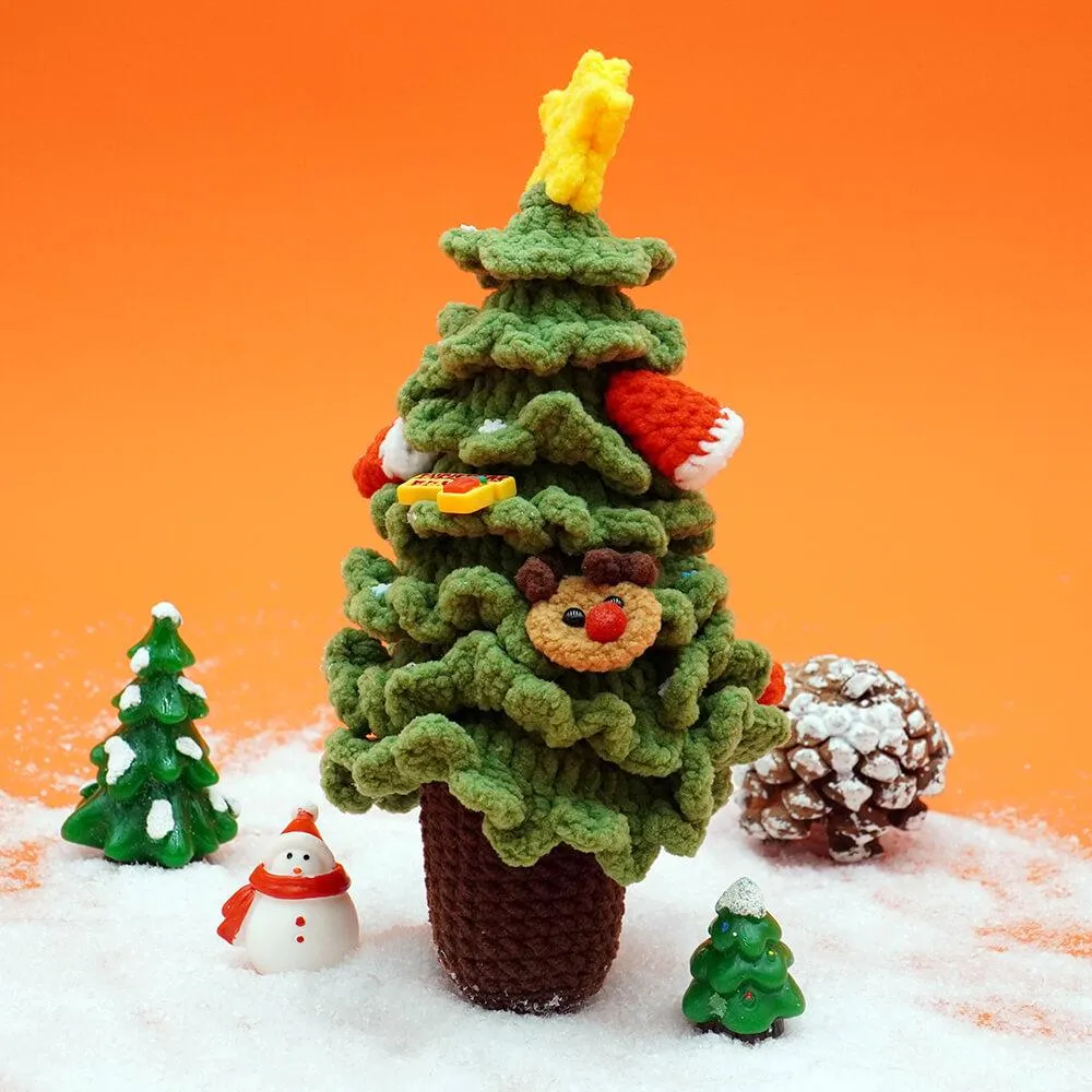 Cuddly Amigurumi Christmas Tree Crochet Kits