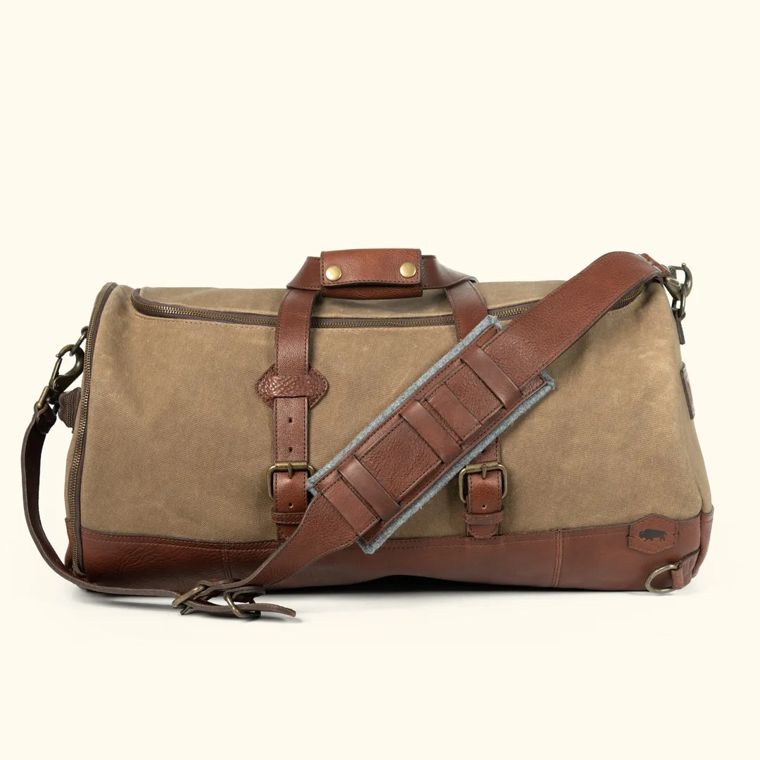 Dakota Reserve Waxed Canvas Duffle Bag/Backpack | Field Khaki