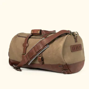 Dakota Reserve Waxed Canvas Duffle Bag/Backpack | Field Khaki