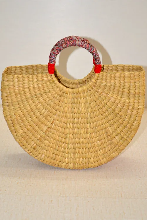 Dharini Kauna Half Moon Basket Bag