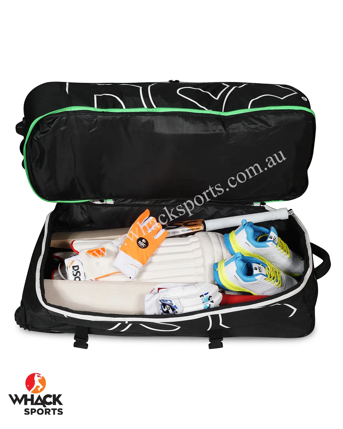 DSC Spliit Player Cricket Kit Bag - Wheelie - Extra Large