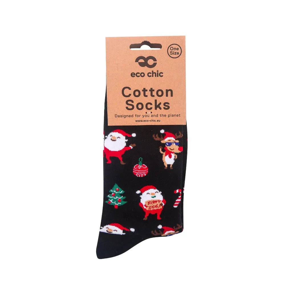 Eco Chic Eco-Friendly Xmas Assorted Bamboo Socks