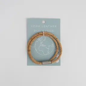 Eco Cork Band | Double Silver