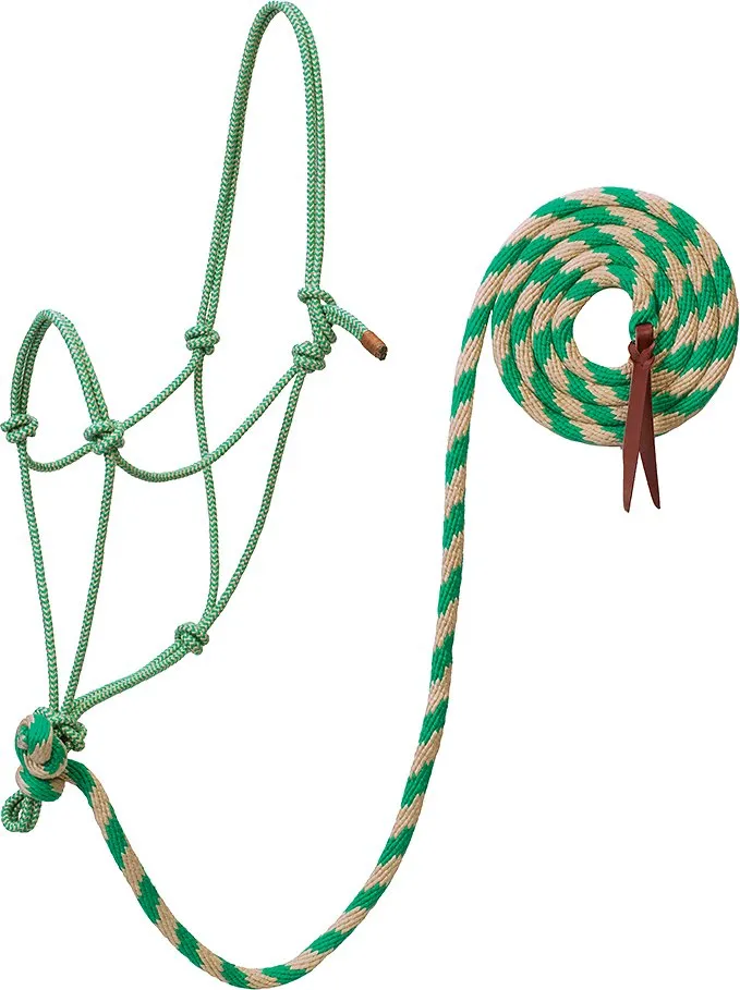 Ecoluxe Bamboo Gear Rope Halter with 10' Lead