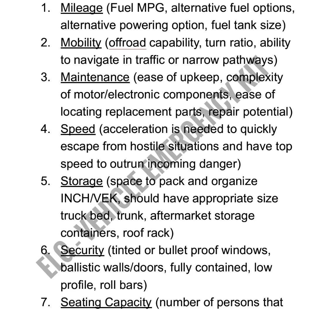 Emergency Loadout Guide - Bugout Vehicle Emergency Kit [PDF]