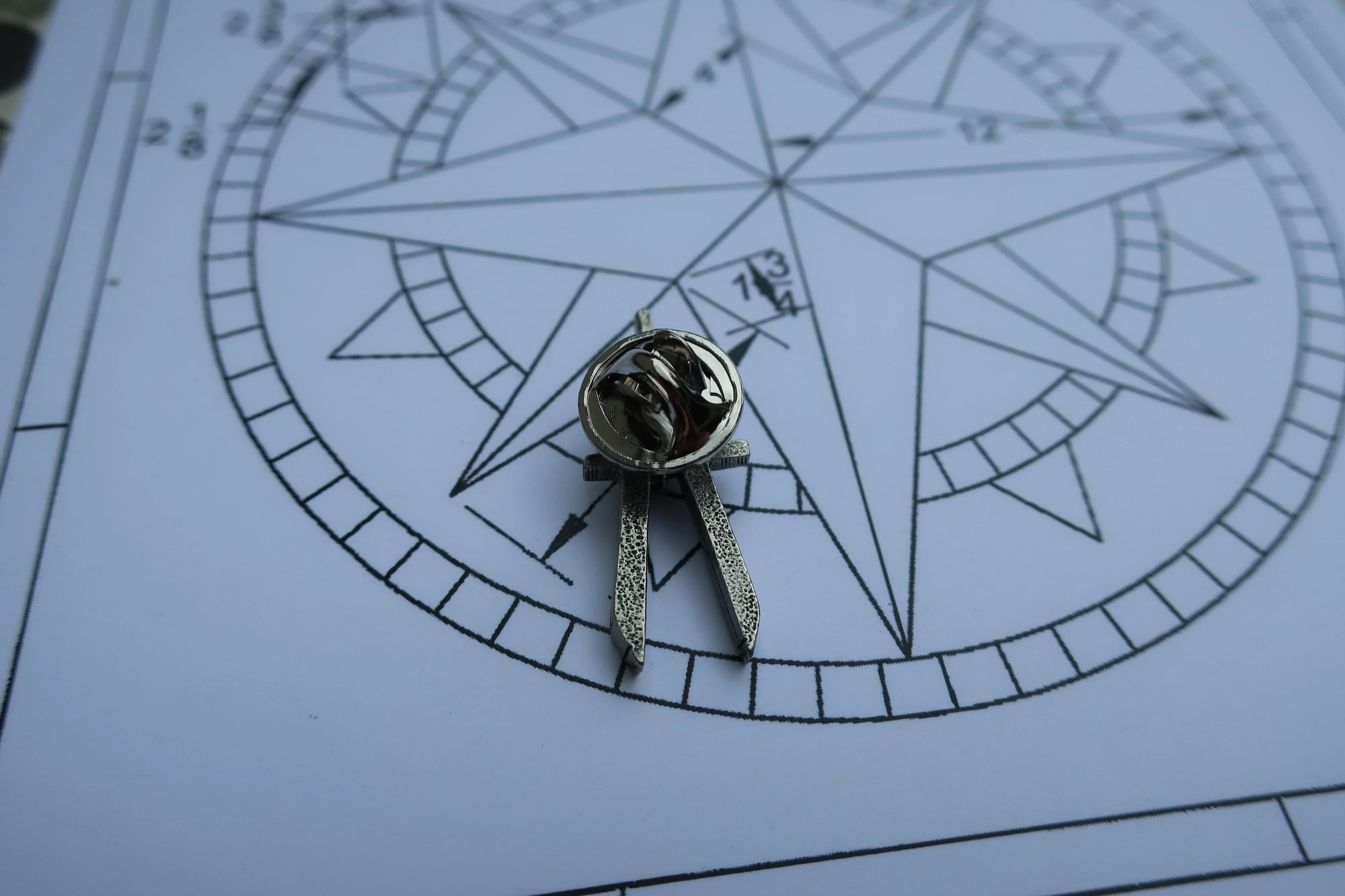 Engineering Compass Lapel Pin