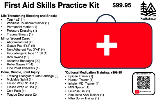 First Aid Skills Practice Kit