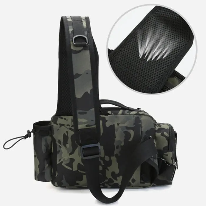 Fishing and Outdoor Multifunctional Waist Pack with Shoulders Straps Support