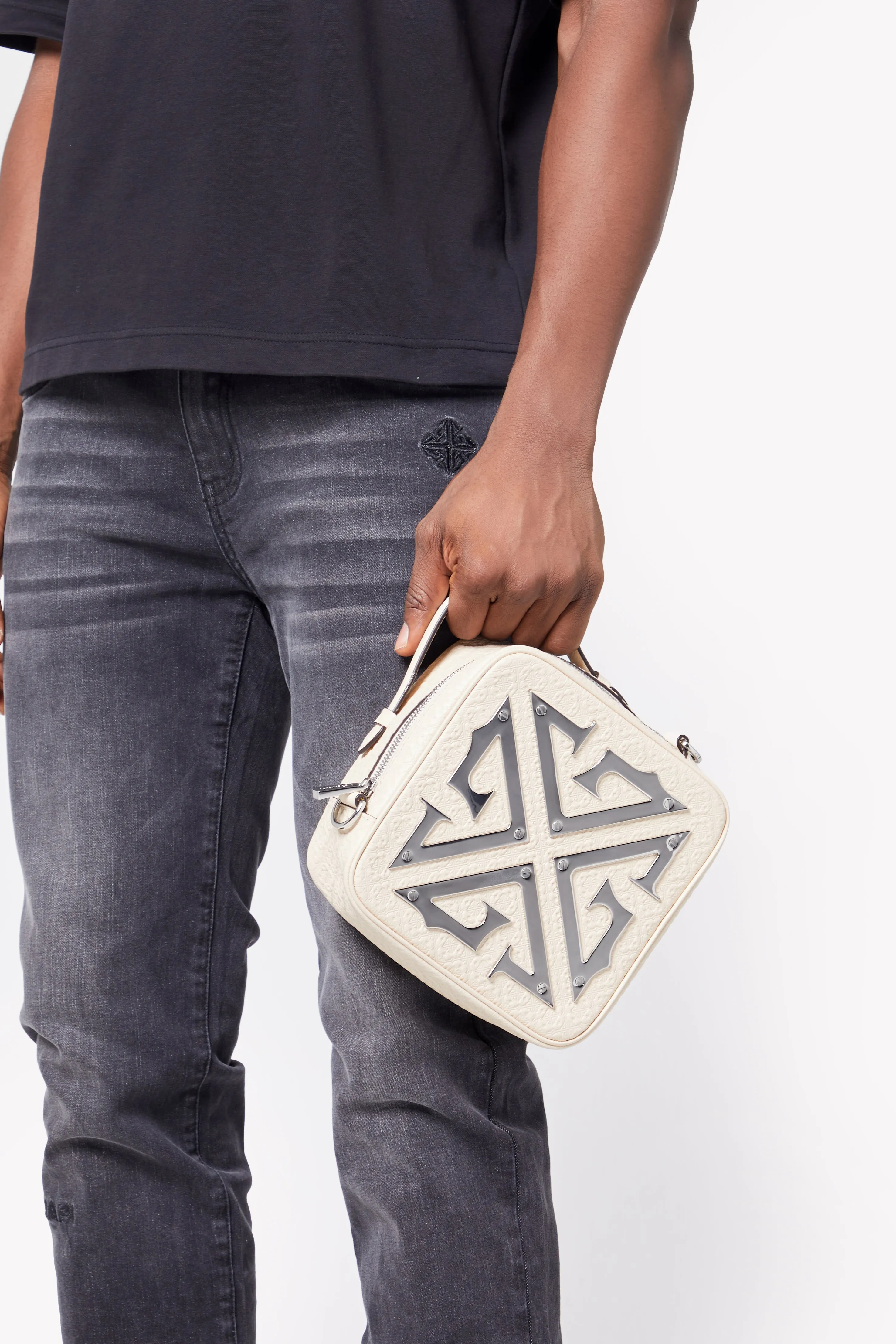 Ghost White Messenger Bag