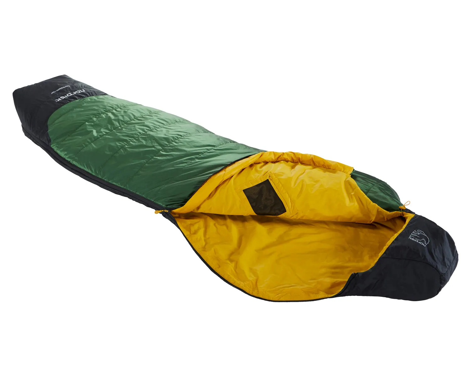 Gormsson  10° Curve sleeping bag - Artichoke Green/Mustard Yellow/Black