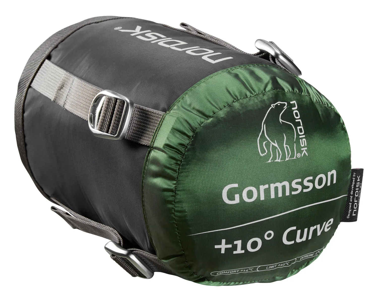 Gormsson  10° Curve sleeping bag - Artichoke Green/Mustard Yellow/Black