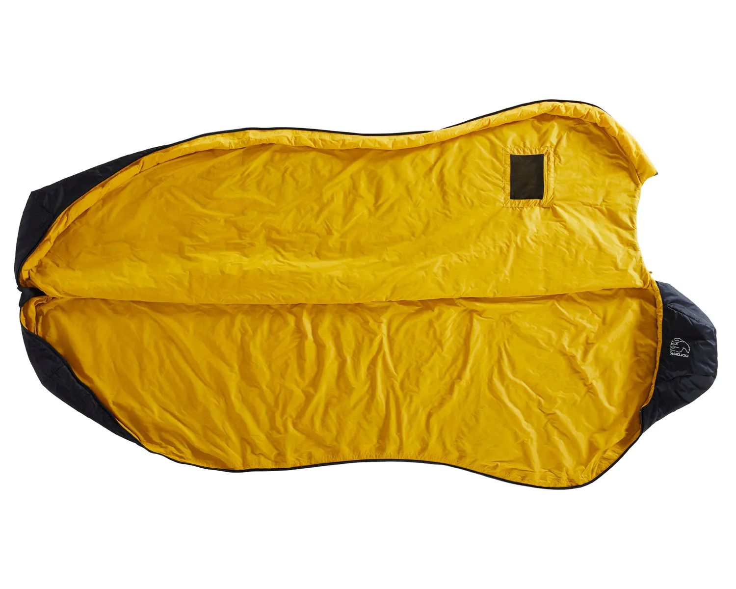 Gormsson  10° Curve sleeping bag - Artichoke Green/Mustard Yellow/Black