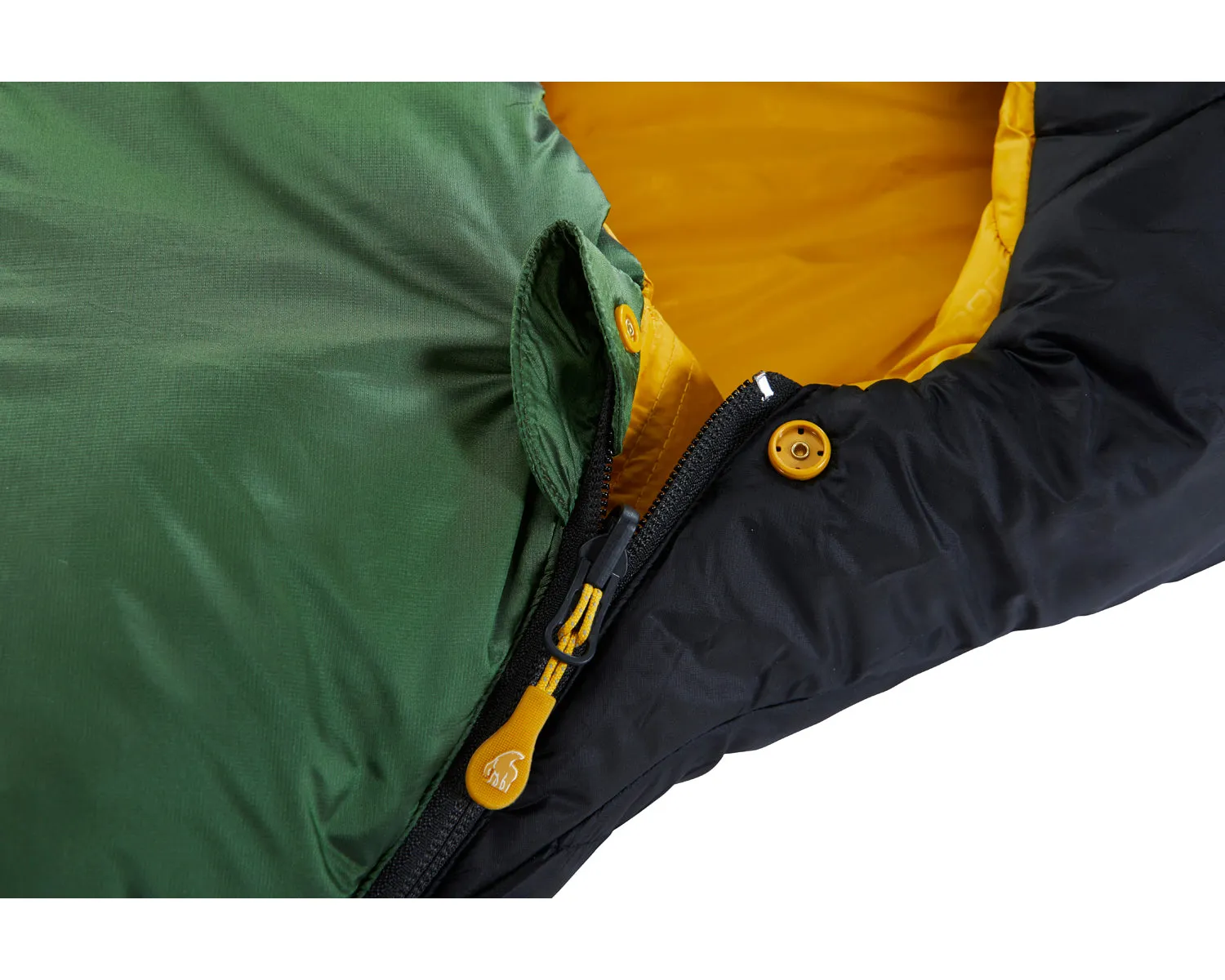 Gormsson  10° Curve sleeping bag - Artichoke Green/Mustard Yellow/Black