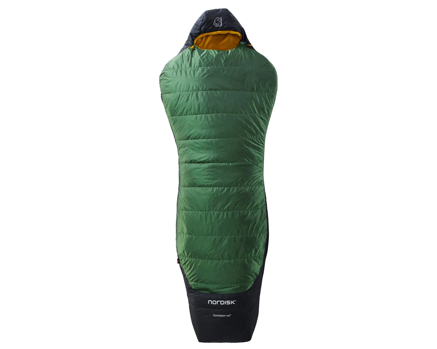 Gormsson  10° Curve sleeping bag - Artichoke Green/Mustard Yellow/Black