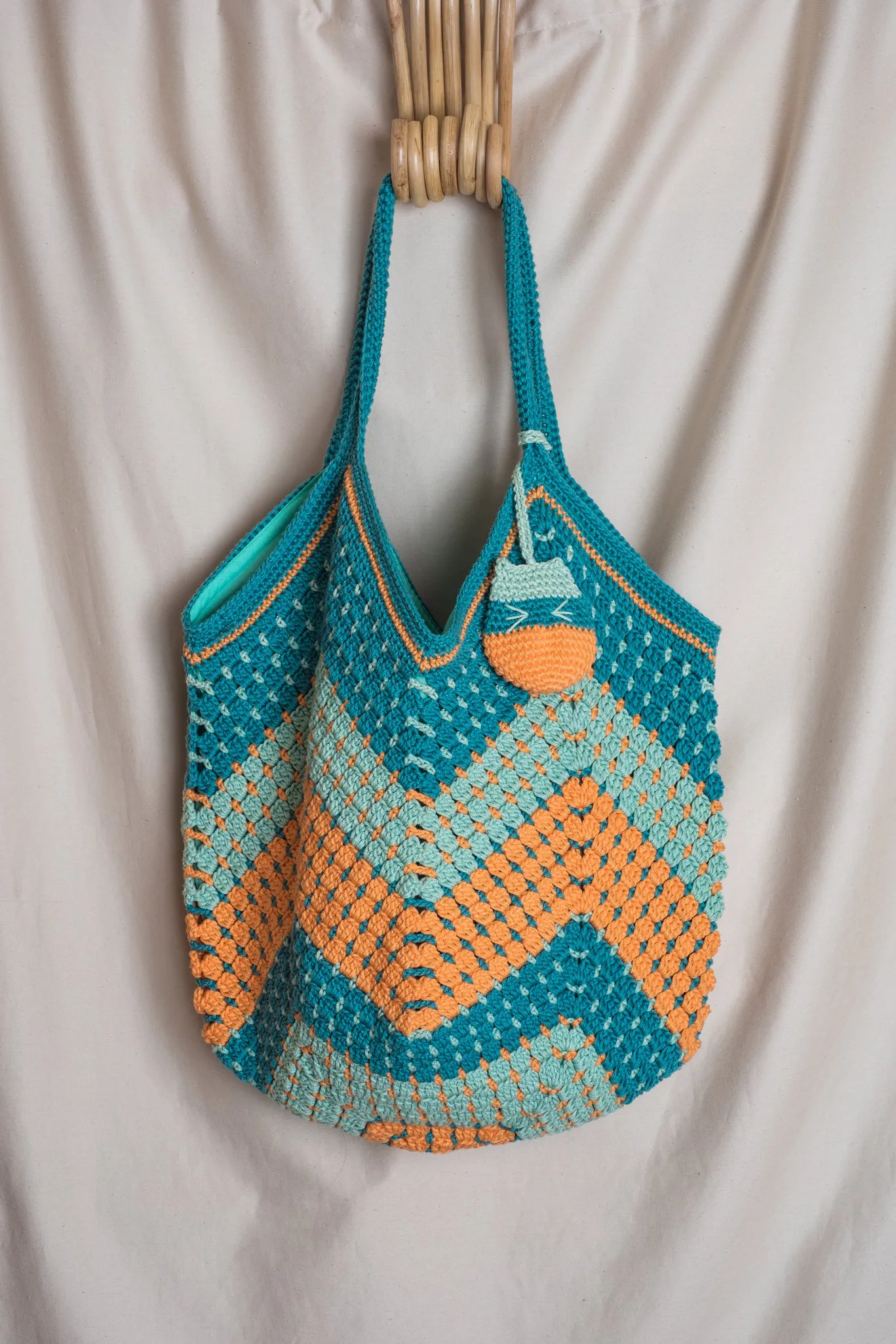 Granny Square Block Stitch Tote Bag Pattern & Kit