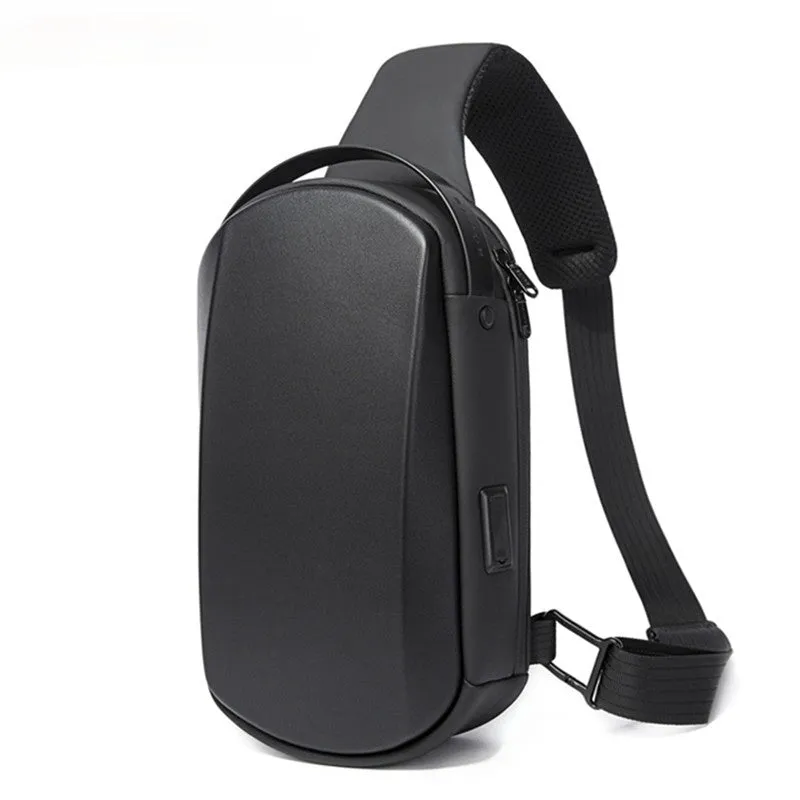 Hard Shell Sling Crossbody Bag TPU Waterproof Travel Bag Messenger Backpack Chest Bag for Women Men