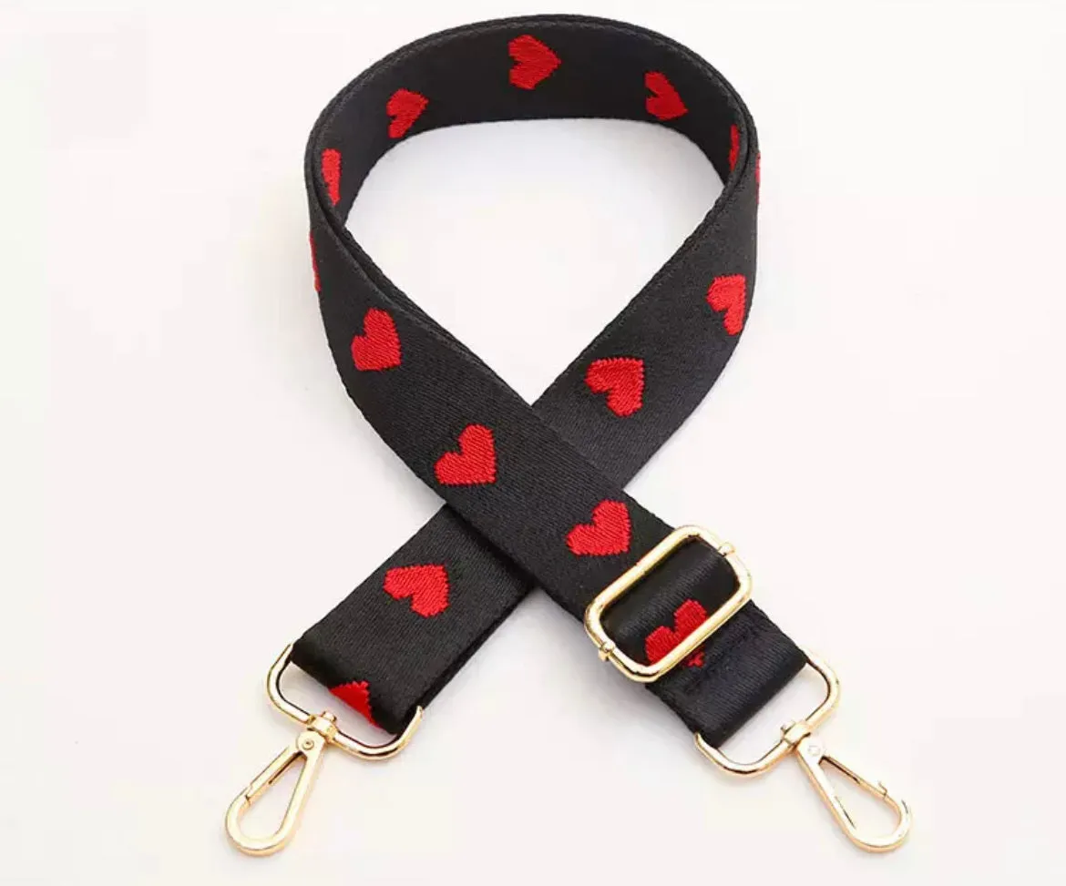 Heart Guitar Purse Straps