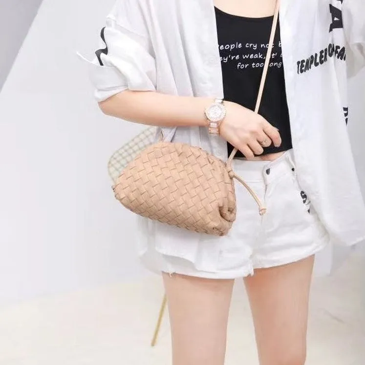 Jessica Woven Cloud Messenger Bag