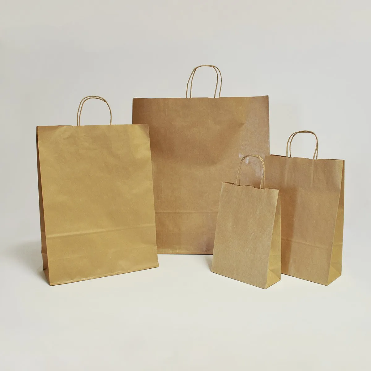 Kraft Paper Carrier Bag, 230x320x100 - Small (Pack 250)