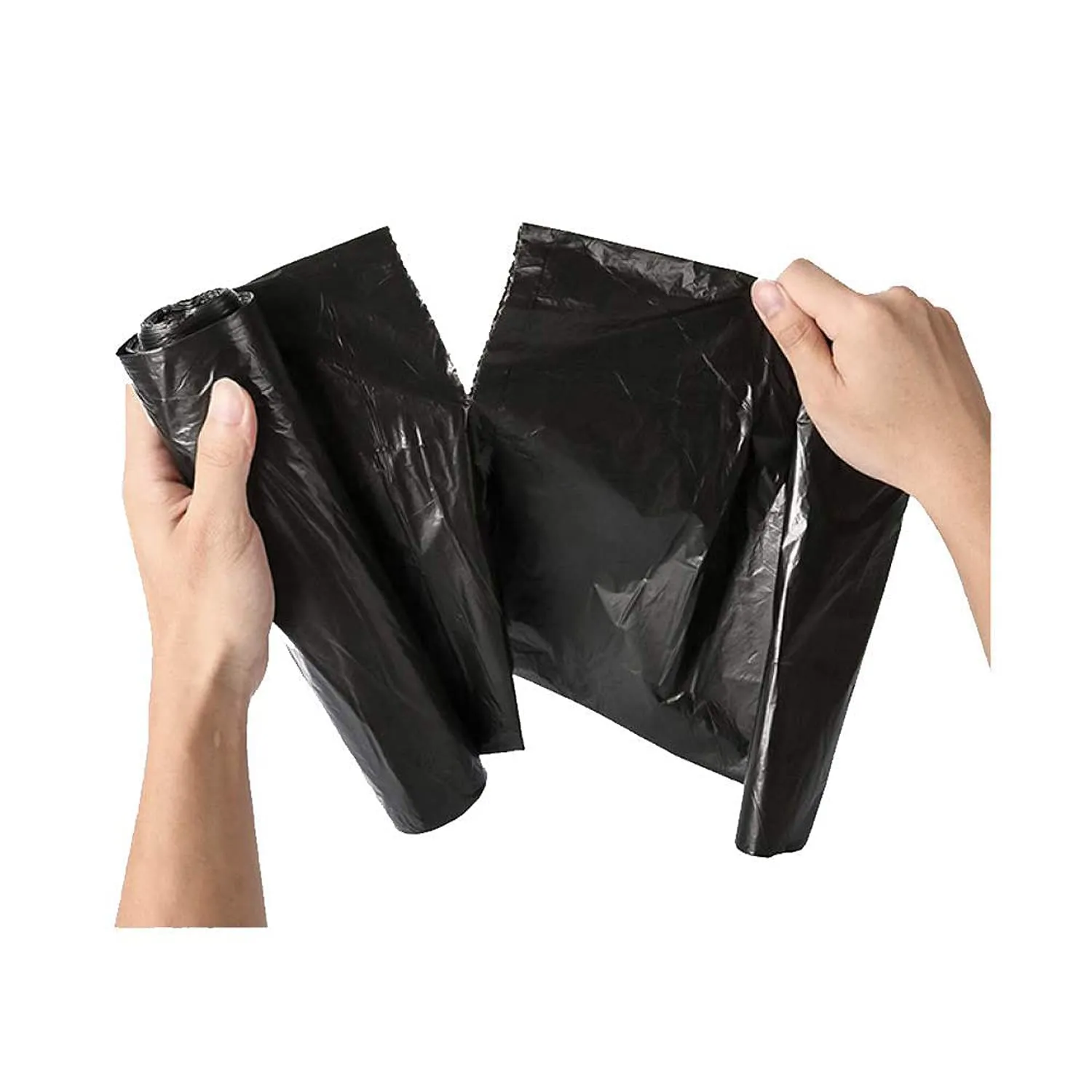 Kuber Industries (Medium) Eco - Friendly Dustbin Bags - (30 Pcs) Leakproof | Odour Free | Strong Garbage Bags - For Trash And Waste - Dustbin Covers For Kitchen And Home | 21 x 19 Inches (Black)