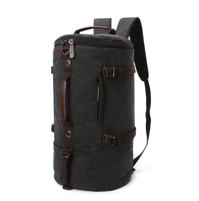 Large capacity man travel bag outdoor mountaineering backpack men bags hiking camping canvas bucket shoulder bag