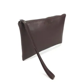 Leather Clutch Brown