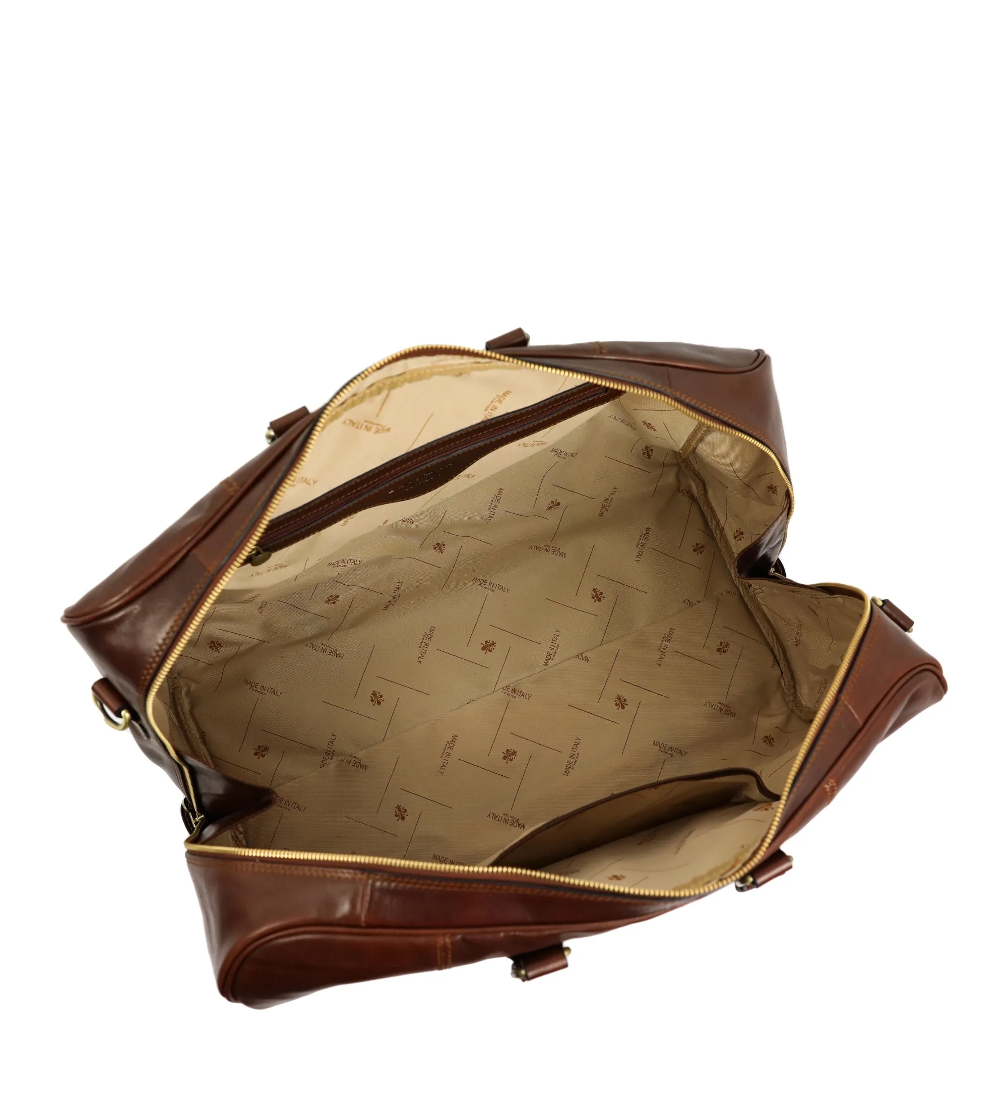 Leather Duffel Bag Weekender Bag - The Count of Monte Cristo