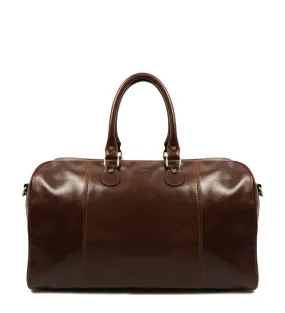 Leather Duffel Bag Weekender Bag - The Count of Monte Cristo